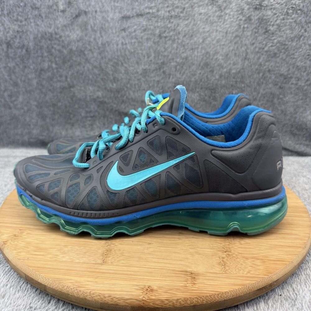 Nike Air Max 2011 Shoes Womens Size 8.5 Gray Blue Running Sneakers 429890-043
